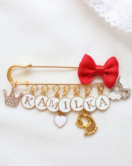 Agrafka do wózka w kolorze złotym (stwórz swój wzór)