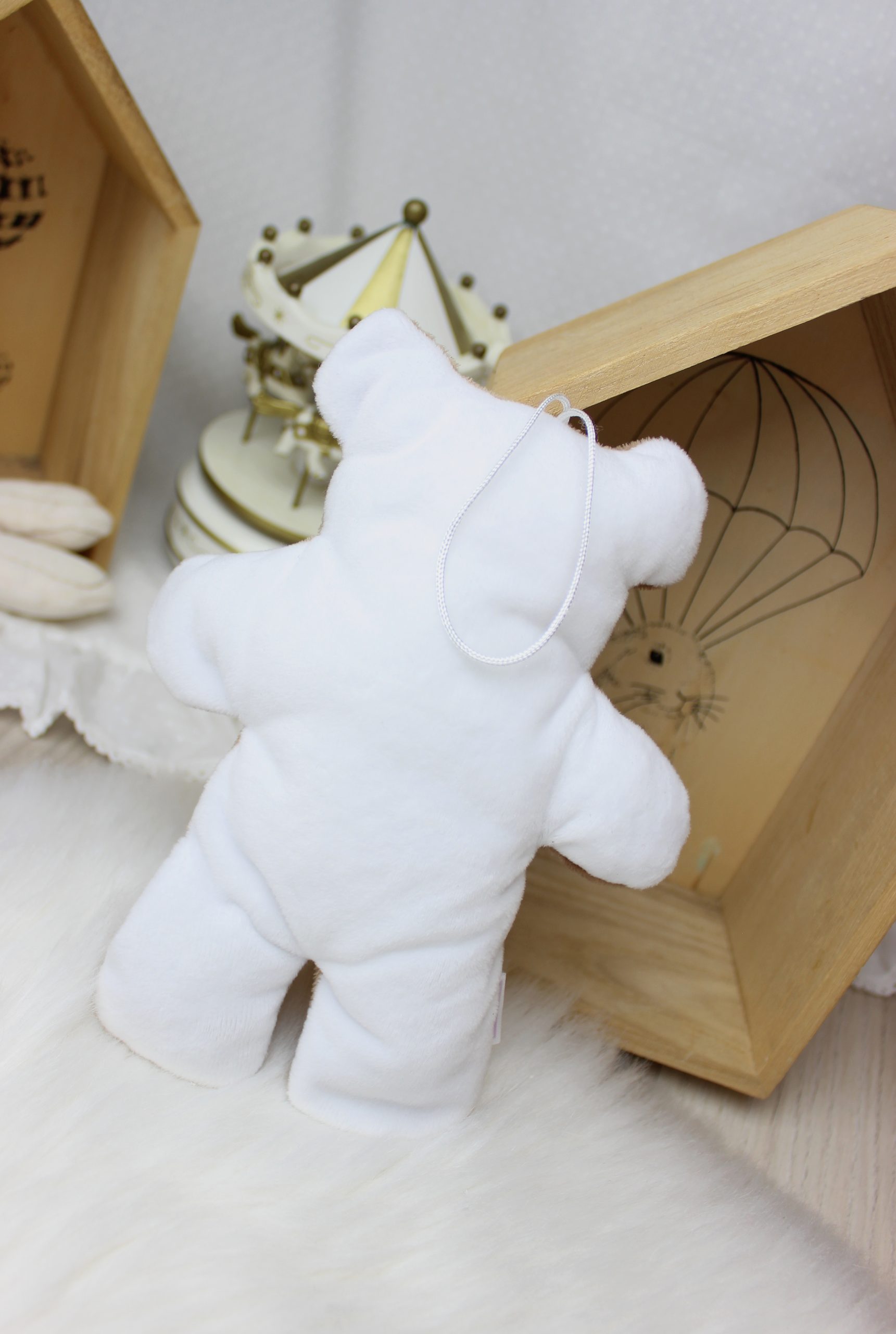 Pluszowa zawieszka do smoczka -Miś - obrazek 3