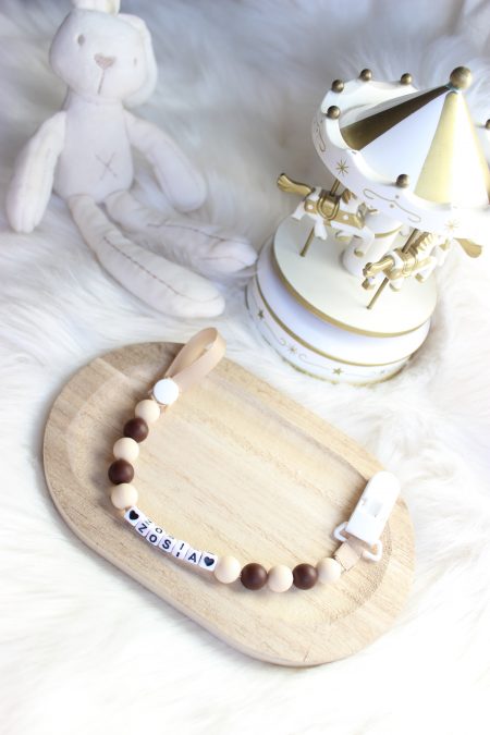 Zawieszka do smoczka „brąze i beże”