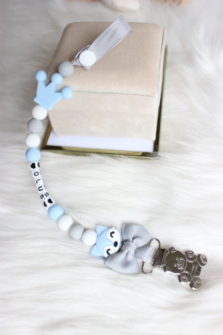 Zawieszka ” Niebieski lisek i miś „