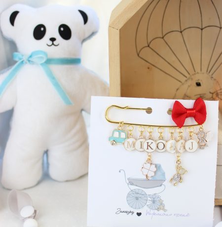 Agrafka 'Niebieskie autko’