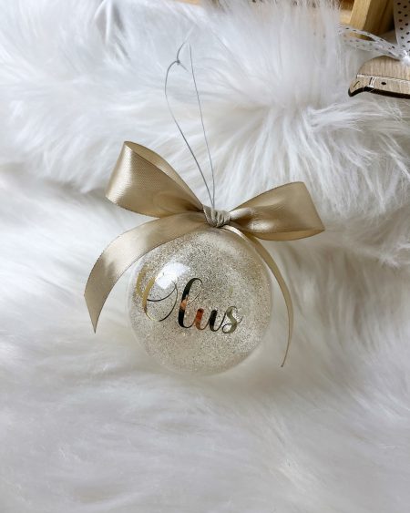 Bombka brokatowa w odcieniach złotego