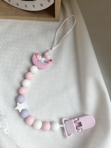 Zawieszka do Smoczka jednorożec na księżycu