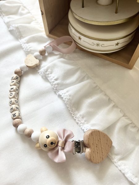 Zawieszka do Smoczka „ drewniane misie”